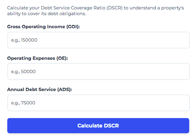 DSCR Loan Calculator