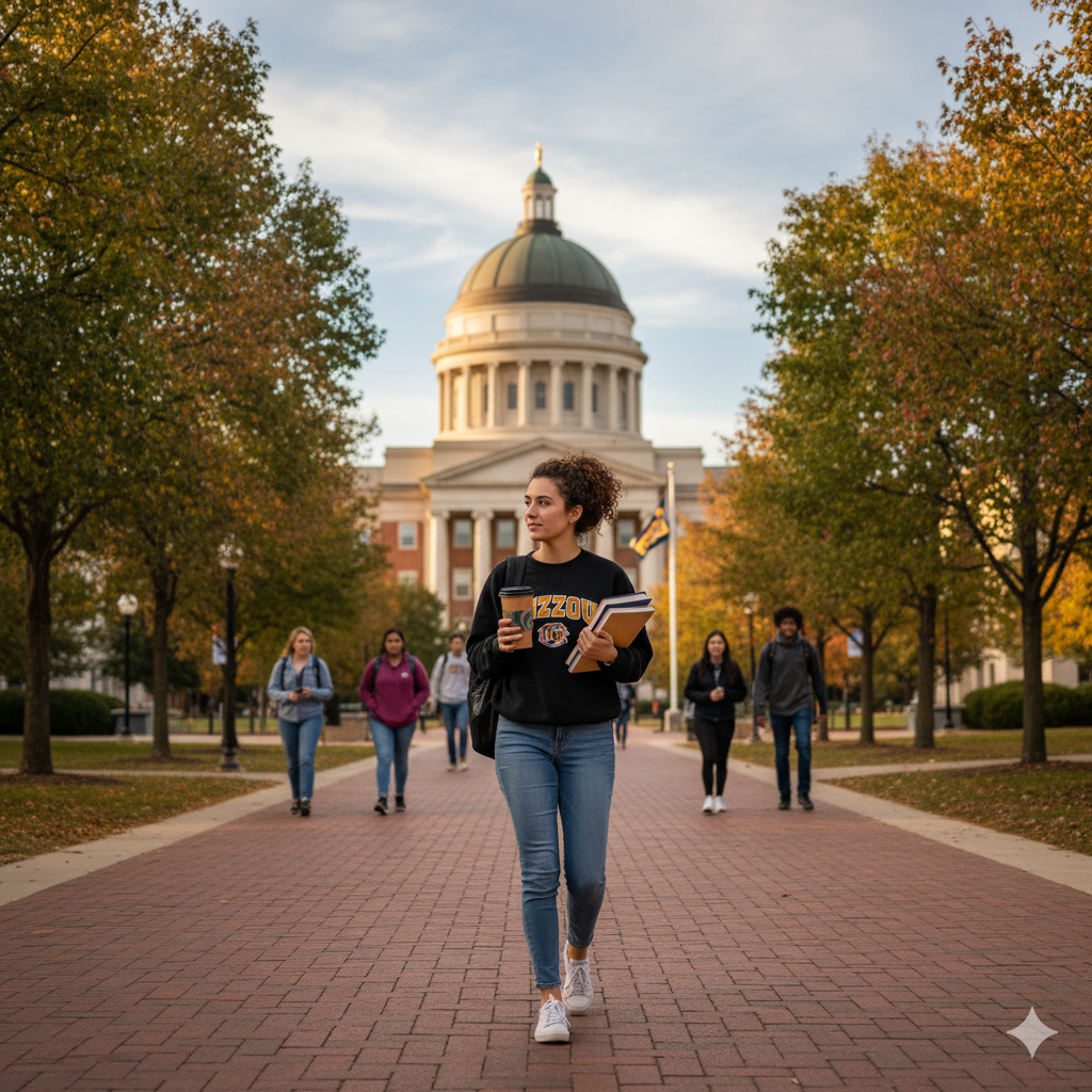 college student in missouri