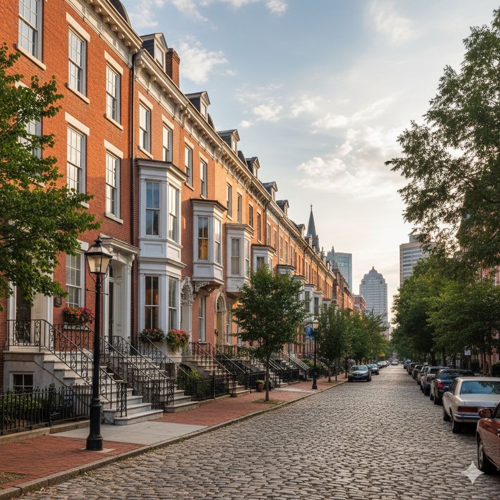 rowhouses in balitmore maryland