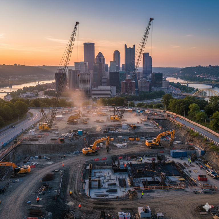 construction site in pittsburgh pennsylvania