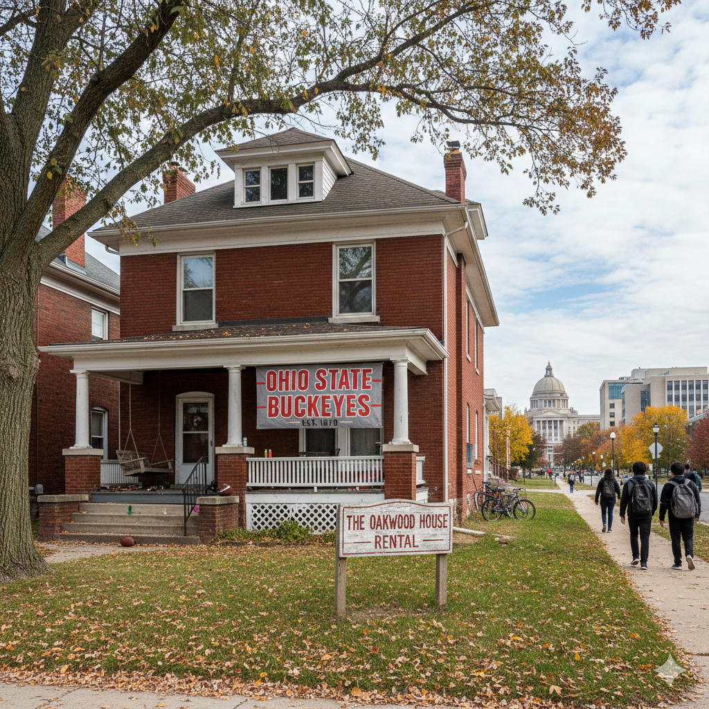 rental house near the college campus of ohio state