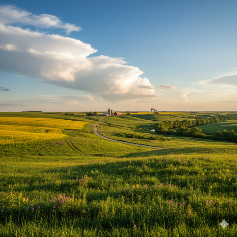 North Dakota in the summer