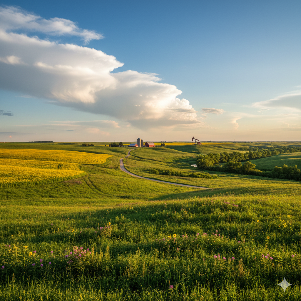 North Dakota in the summer