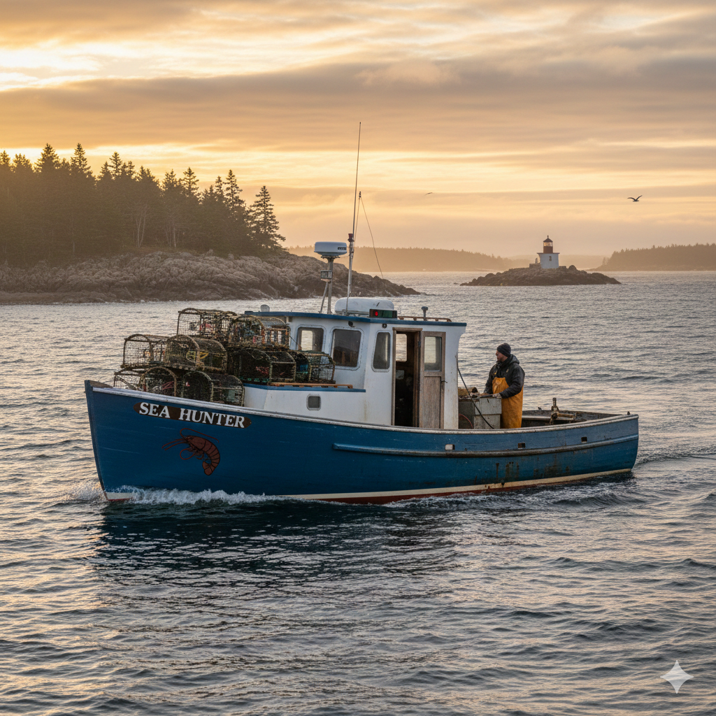 lobster boat in maine