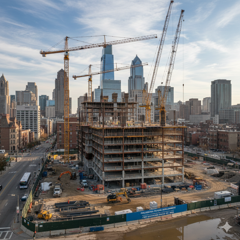 construction site in philadelphia pennsylvania