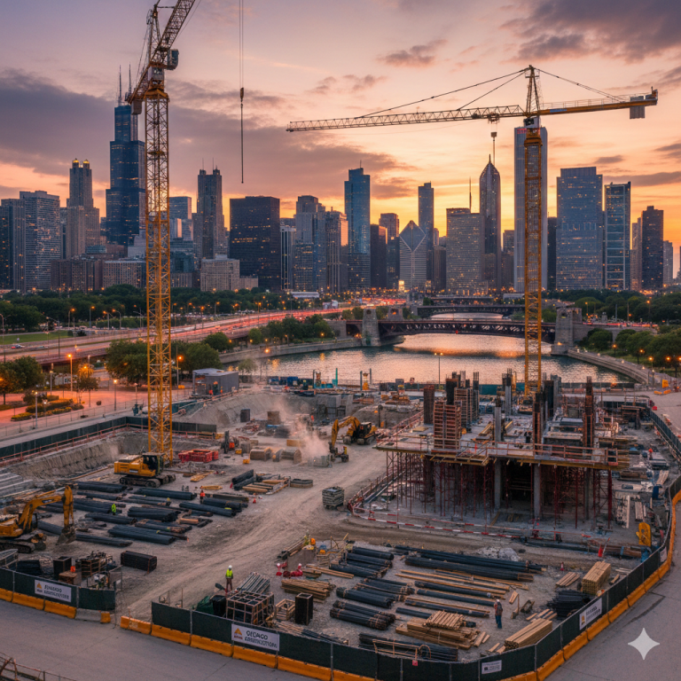 construction site in chicago illinois