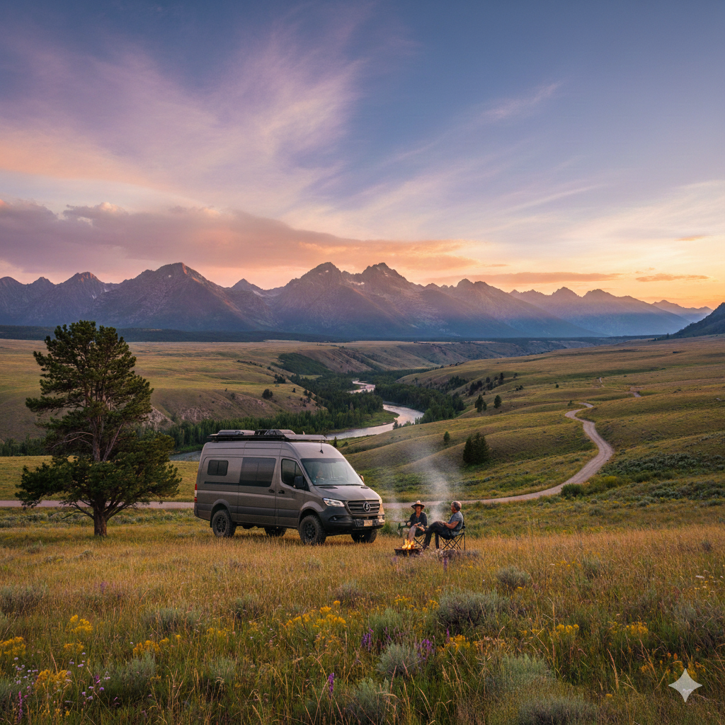 camper in montana