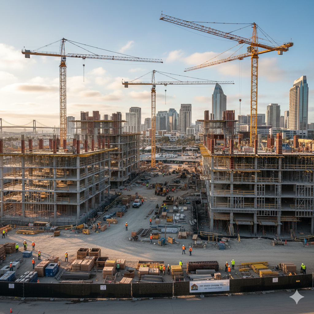 commercial construction site in san diego california