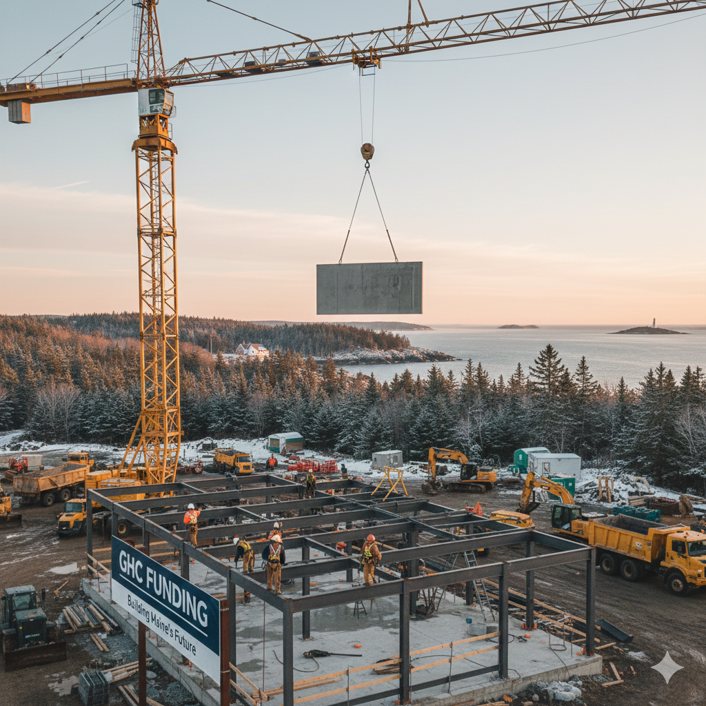 construction site in maine