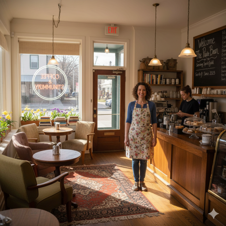 cozy coffee shop in springfield illinois