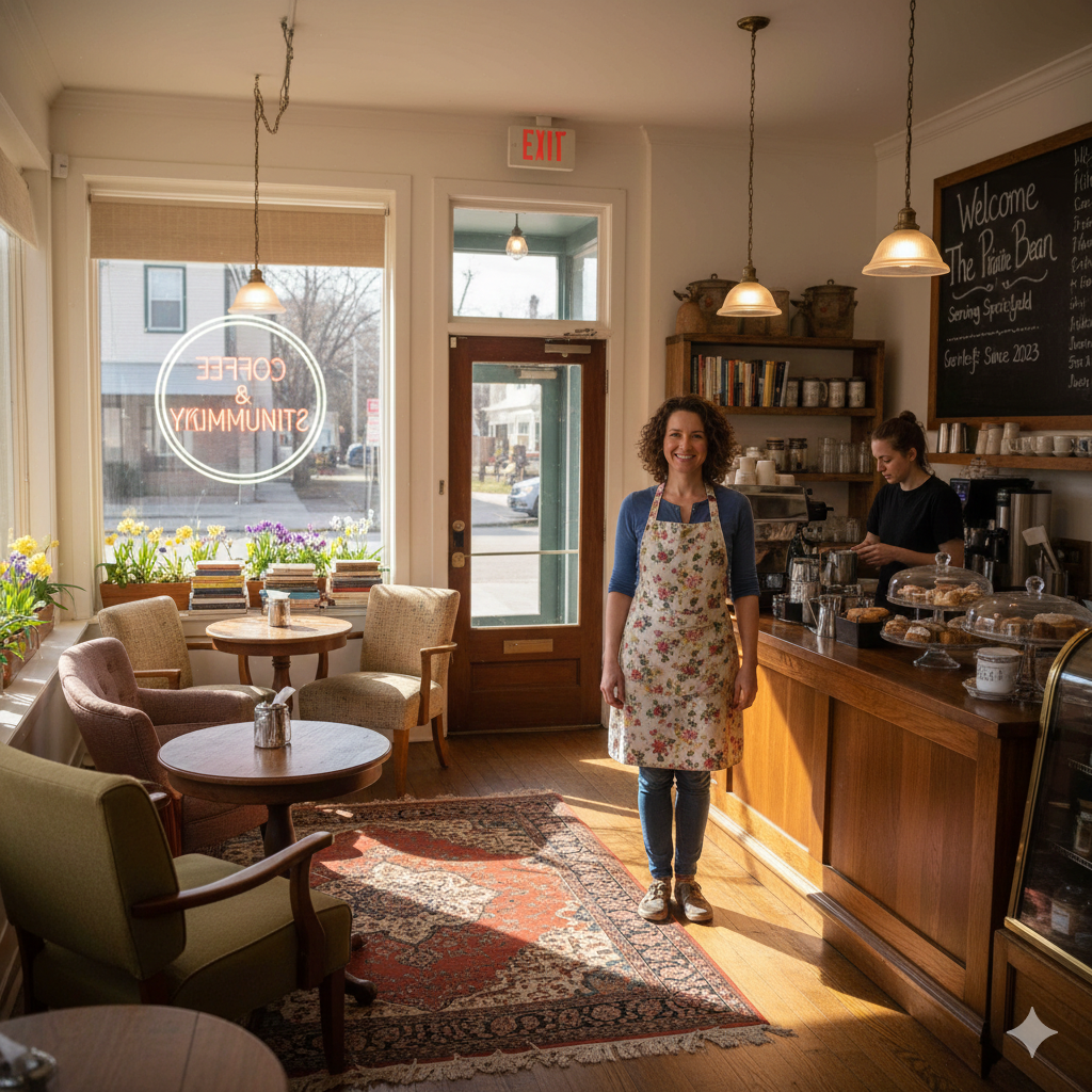 cozy coffee shop in springfield illinois