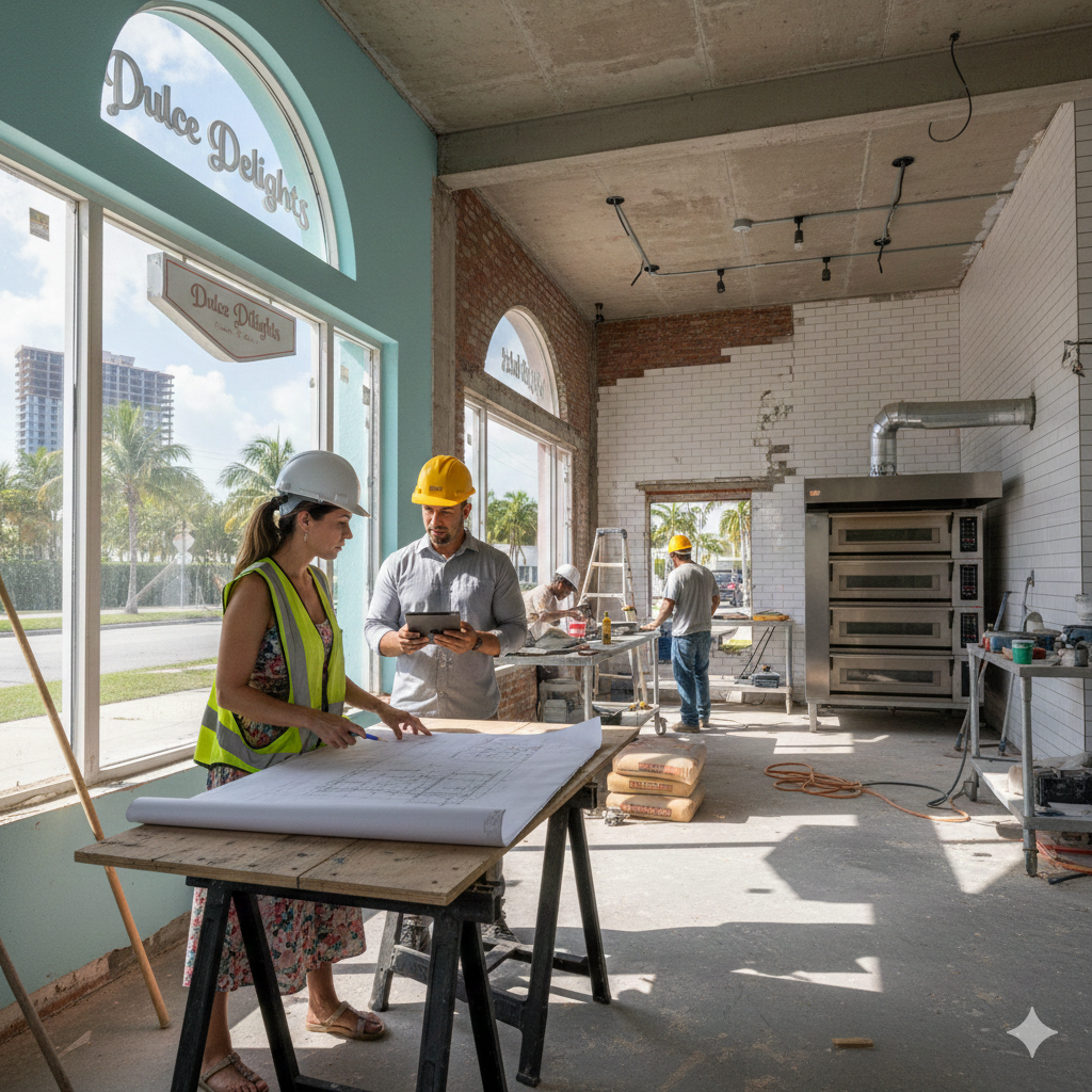 construction of bakery in miami florida