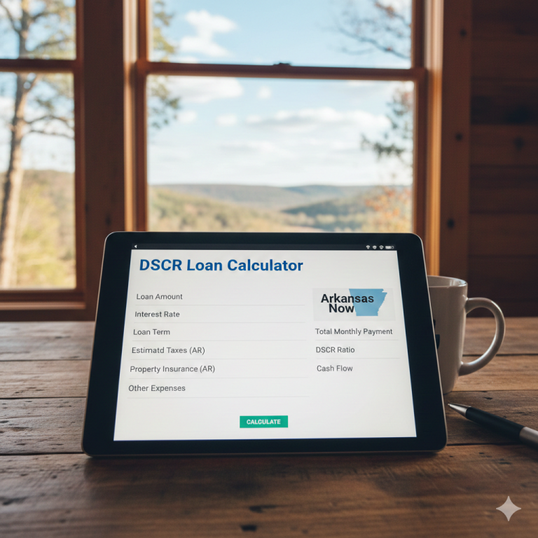 DSCR loan calculator with taxes and insurance in Arkansas Now