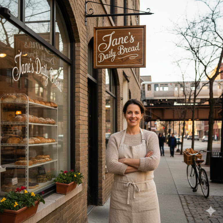 small bakery in the heart of chicago illinois