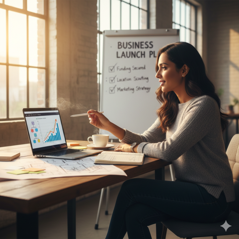 entrepreneur starting their business