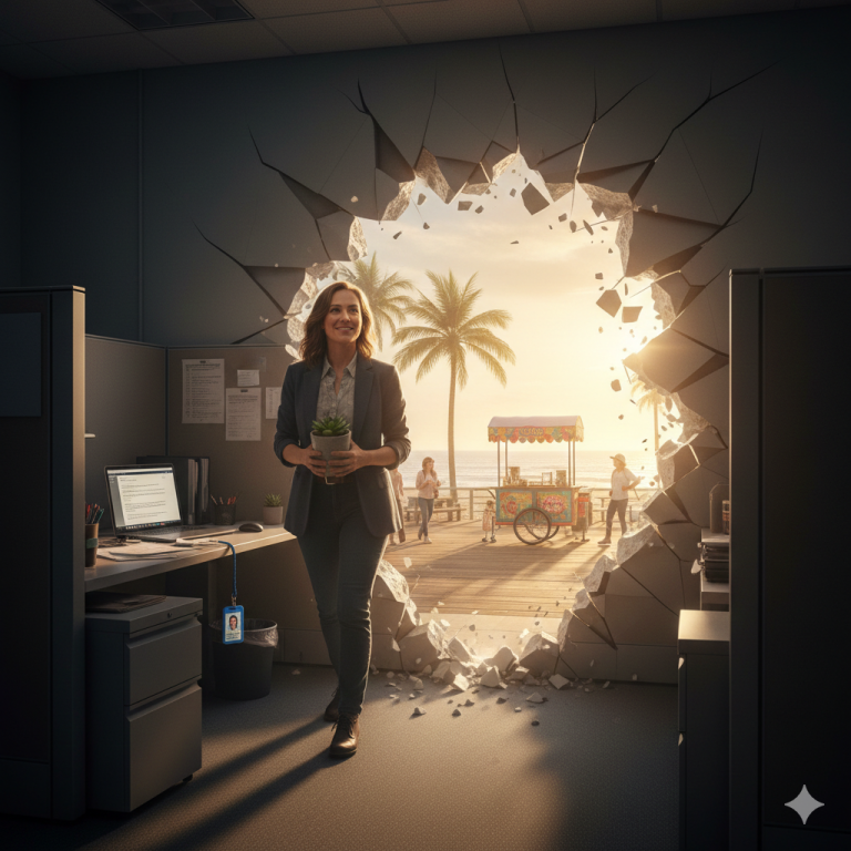 breaking free of their corporate job and starting a business