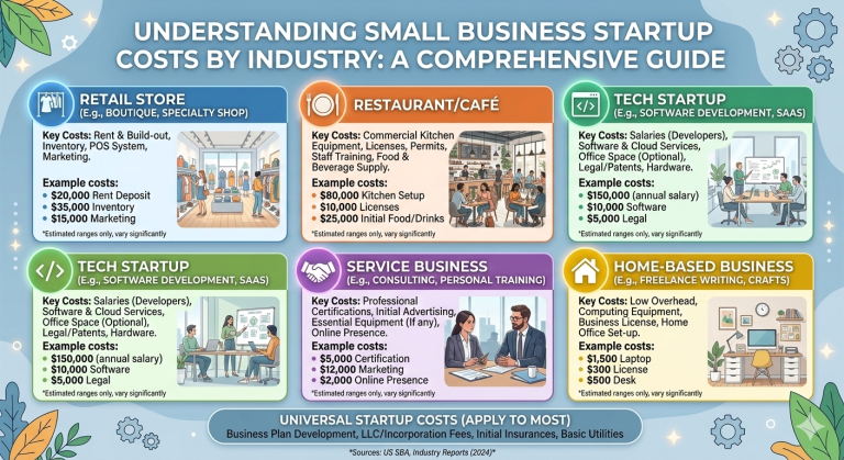 Understanding Small Business Startup Costs by Industry: A Comprehensive Guide