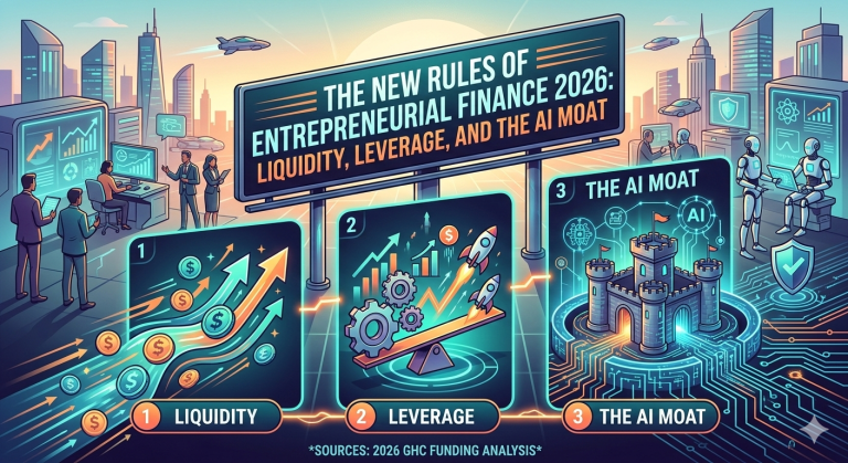 The New Rules of Entrepreneurial Finance 2026: Liquidity, Leverage, and the AI Moat